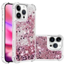 For iPhone 17 Pro Max 16E 15 14 12 11 Luxury Liquid Glitter Dustproof Phone Case