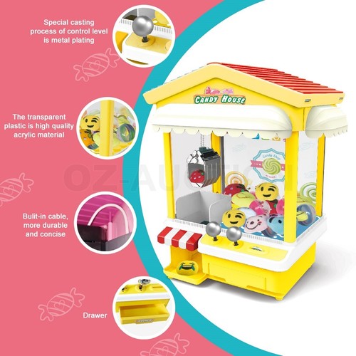 Carnival Style Vending Arcade Claw Candy Grabber Prize Joystick Machine Kids toy - Picture 34 of 36