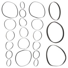 50 Pcs Tape Recorder Belt Cassette Machine Player Belts Replacement Drive