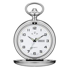 Smooth Quartz Pocket Watches for Men Classic Arabic Digital Luminous Dial 