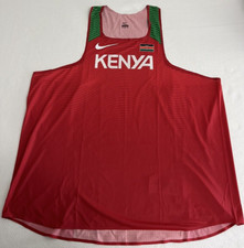 Nike Men's Kenya Size 4XL Pro Elite Running Singlet Tank 898134-XXX Made in USA