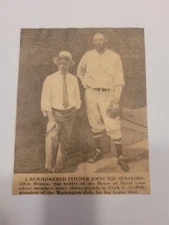 Allen Benson House of David Clark Griffith Senators 1934 Baseball Picture Panel