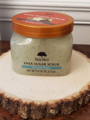 Tree Hut AMAZON PEQUI shea sugar scrub 18oz original Limied Ed RARE HTF