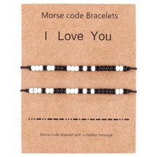 Best Friend Bracelets Couples Bracelets for 2 Matching Yin Yang His I Love You