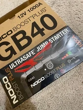 NOCO GB40 Genius Boost HD 1000 Amp 12V Gas/Diesel UltraSafe Lithium Jump Starter