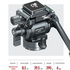 Panoramic Handle Hydraulic Ball Head w/ 1/4" Screw Removable Pan Quick Release P