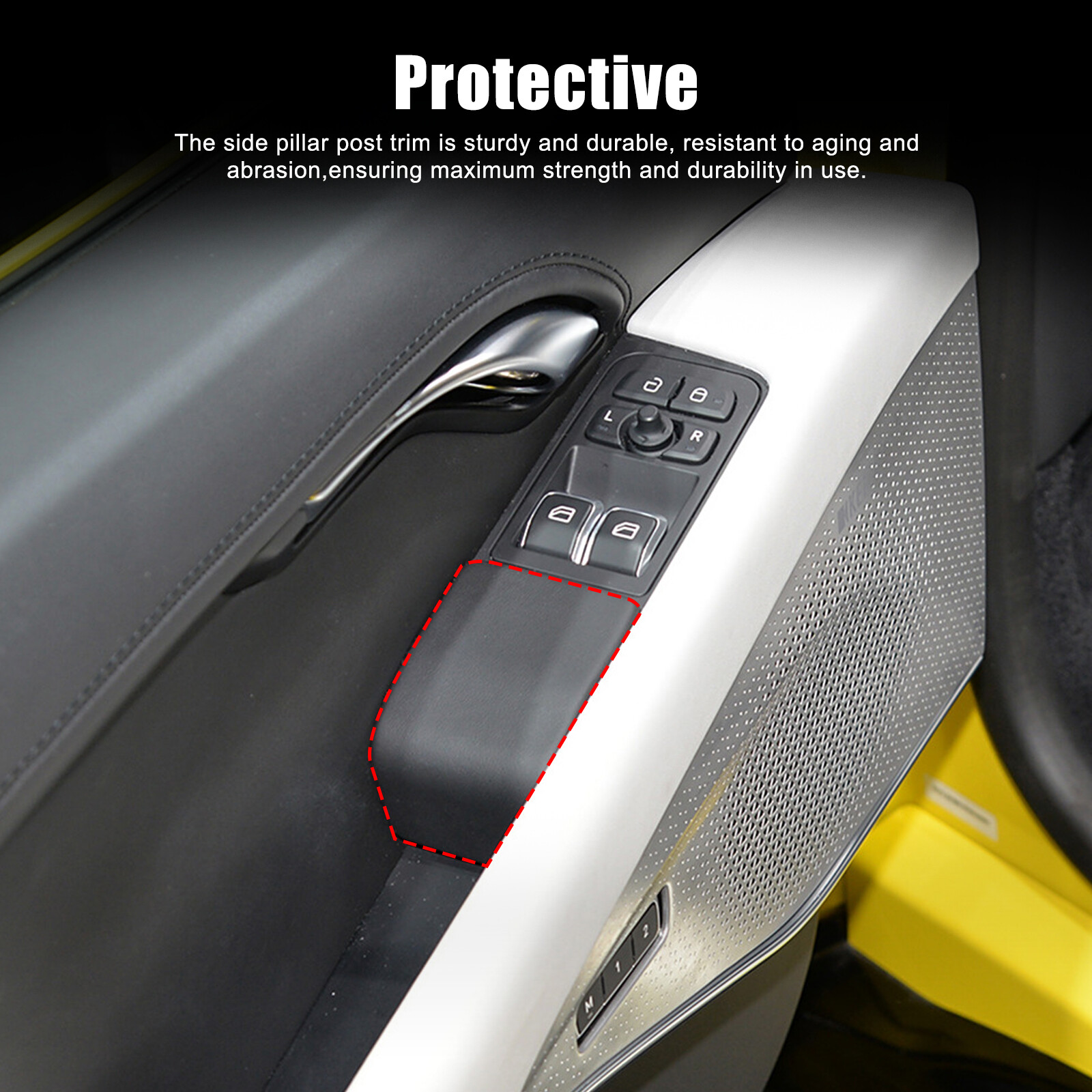 Real Carbon Rear Window Lift Panel Trim Cover For Lotus Emira V6 i4 2022-2025