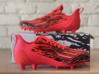 Adidas Adizero Poison 12.0 Soccer Football Cleats Black Red Men Size 10 IG7207