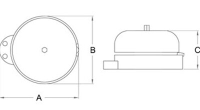 Campanello Da Porta 12V DC | Cablato Per Esterno | Suoneria Ding Dong | Per Casa E Ufficio