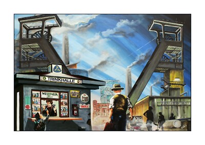 Zeche Prosper Haniel Bottrop Trinkhalle Kiosk Westfalia Bier Grafik Volker Welz