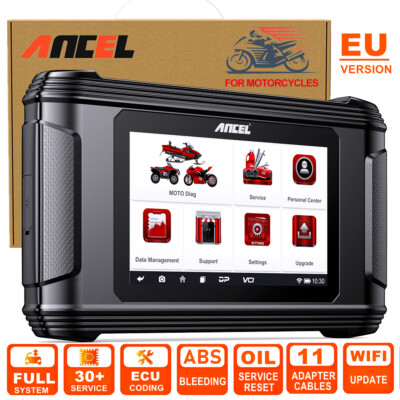 ANCEL MT500 Motorcycle All System Diagnostic Scan Tool OBD2 Scannner ECU Reset