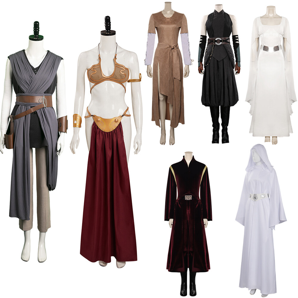 Star Cosplay Wars Padme Amidala/Ahsoka Tano/Leia/Rey Costume Halloween Dress  NEW | eBay