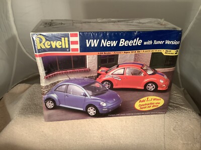 Vintage Revell VW New Beetle With Tuner Version 1:24 Scale New Sealed # 85-2382 