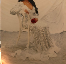 Lovely Sequin Gown with ruffles great condition  