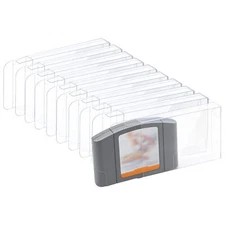 20x NINTENDO N64 GAME CARTRIDGE - CLEAR PLASTIC PROTECTIVE BOX PROTECTOR SLEEVE