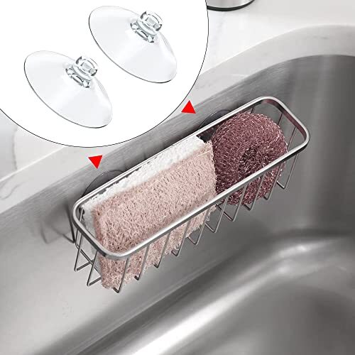 Sponge Holder Suction, Replacement Suction Cups for Sponge Holder, Kitchen - Bild 4 von 7