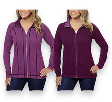 Kirkland Reversible Women’s Active Knit Zipper Jacket Large