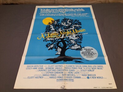 1978 A Little Night Music Original Movie House Full Sheet Poster