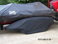 RANGER 'L'/'R' Series-BLK:Boat trlr fender/tire-17" strg cover exact fit tandem 