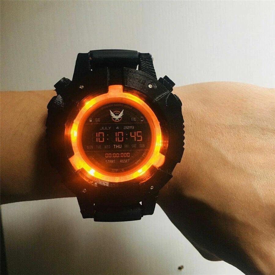 Juego Tom Clancy's The Division Reloj Cosplay Comunicador Buscador Mina Prop Modelos Foto 2 de 4