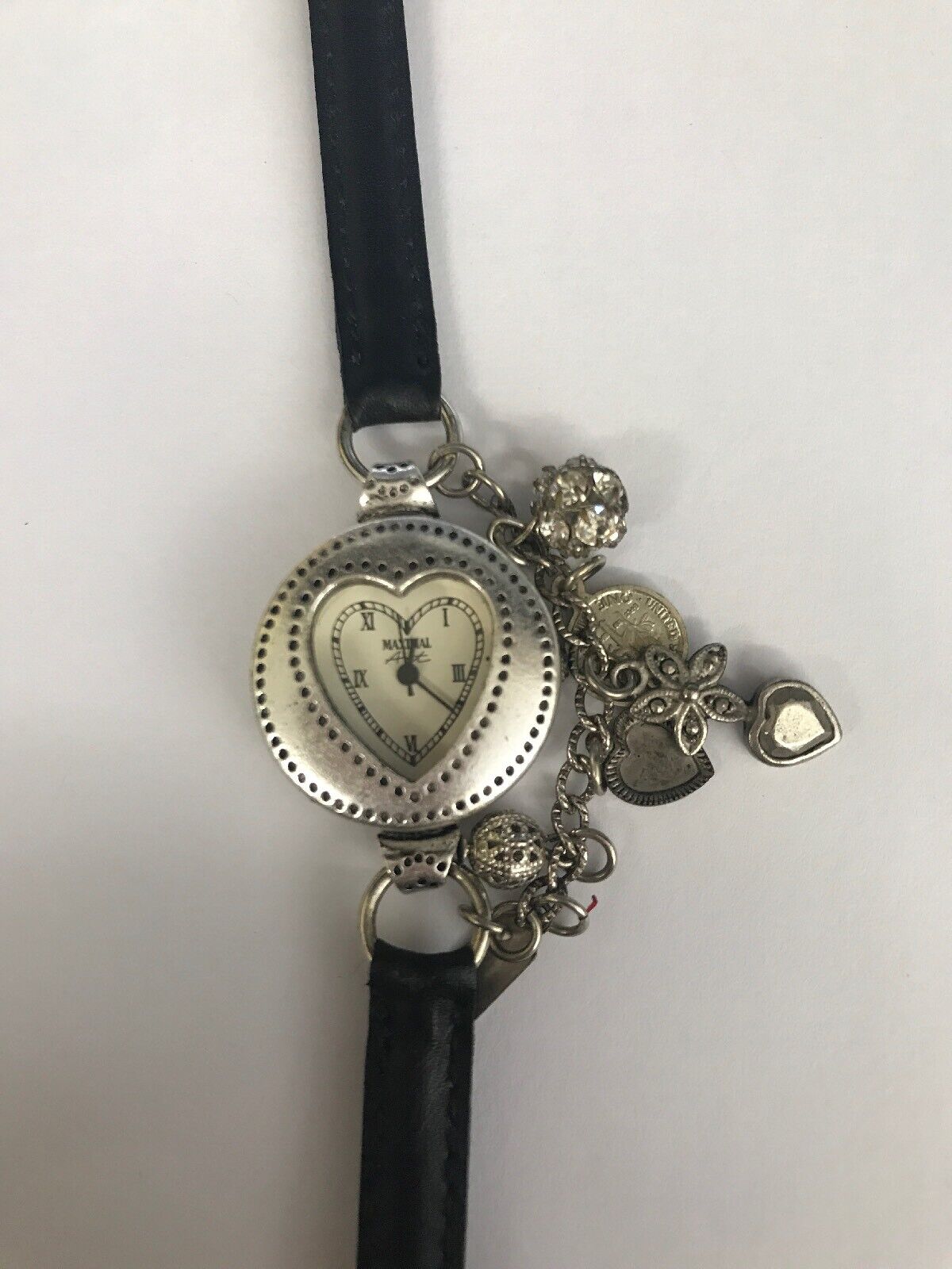 1994 Maximal Art by John Wind Heart Watch with Charms