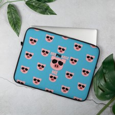 DesPIGable Me Cool Pig Face with Sunglasses Year of the Pig Laptop Sleeve