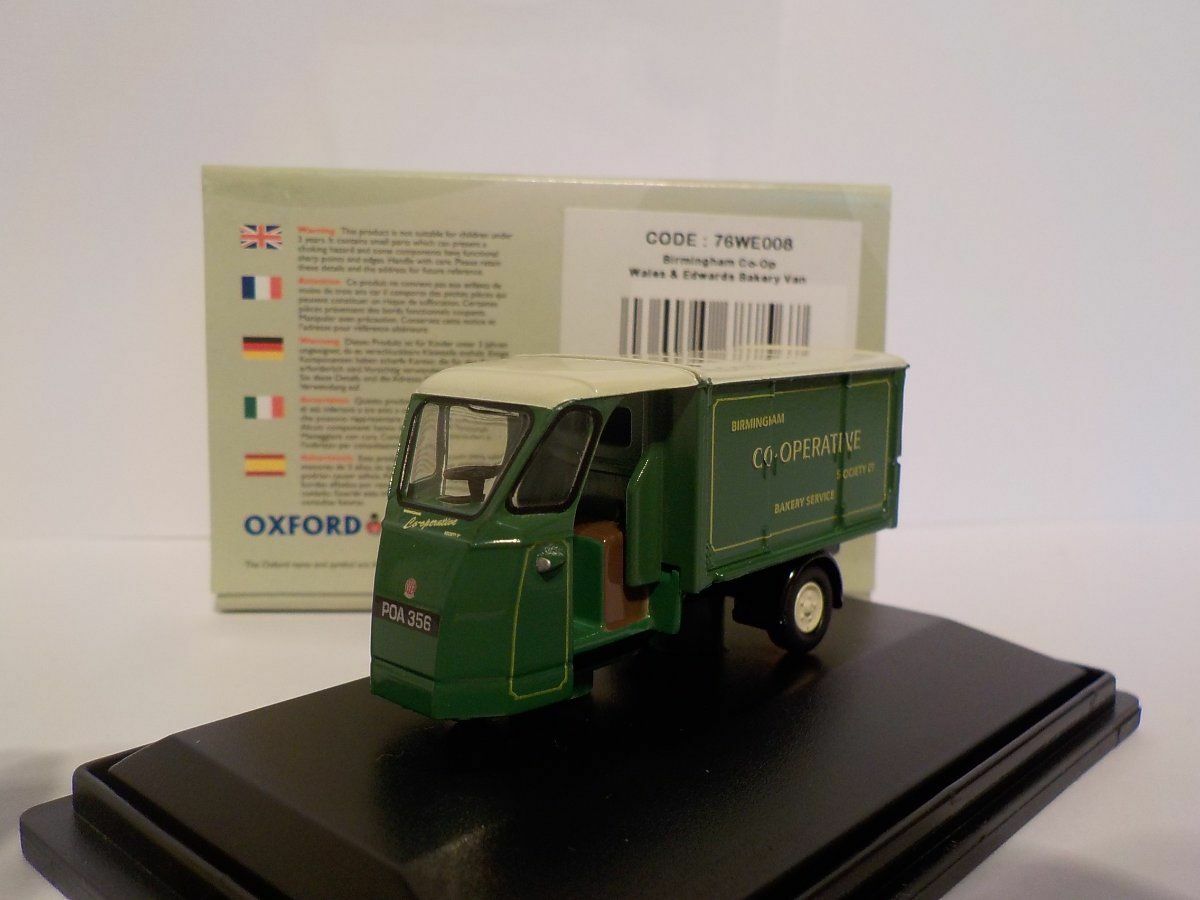 Model, Milk Float - CO-OP, Birmingham WALES & EDWARD Oxford Diecast 1/76 76WE008