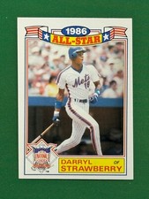 1987 Topps Baseball 1986 All-Star Commemorative Set Glossy #8 Darryl Strawberry