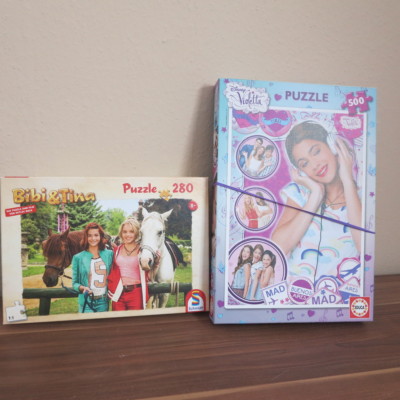 Puzzles 2 Stück ''Bibi & Tina und Violetta Schmidt und Educa Kinderpuzzles #S185