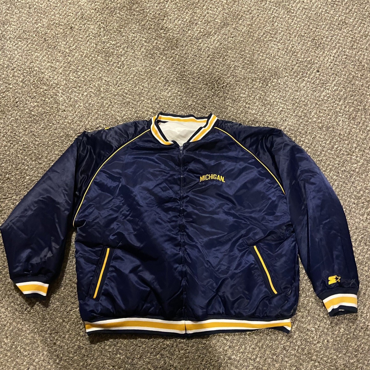 STARTER スターター ミシガン大学 XL VTG University of Michigan Wolverines REVERSIBLE Starter