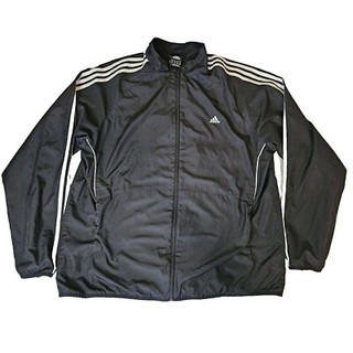 Adidas Originals Track Jacket Men's XL Zip up Black Lined