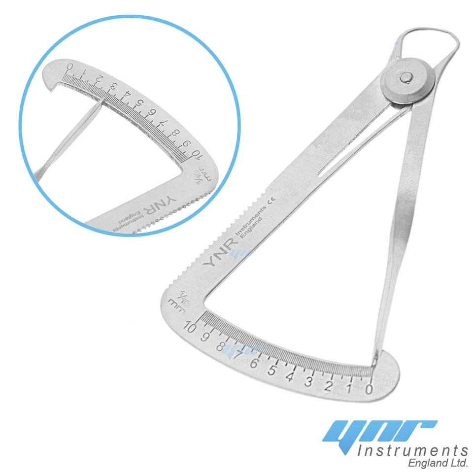 YNR® IWANSON Gauge Spring Measuring Caliper 10mm Guage Jewellers Dental Crown