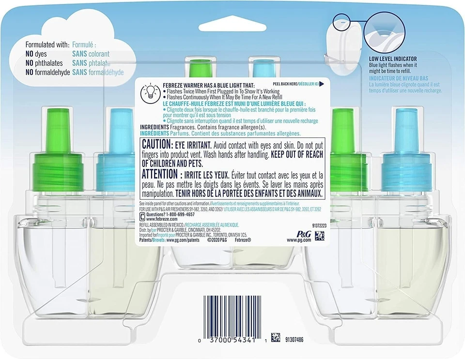 Febreze Plug in Air Fresheners, Gain Original Scent, Scented Oil Refill, 3 Count - Image 2 of 4