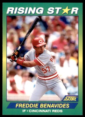 1992 Score 100 Rising Stars Freddie Benavides . Cincinnati Reds #53