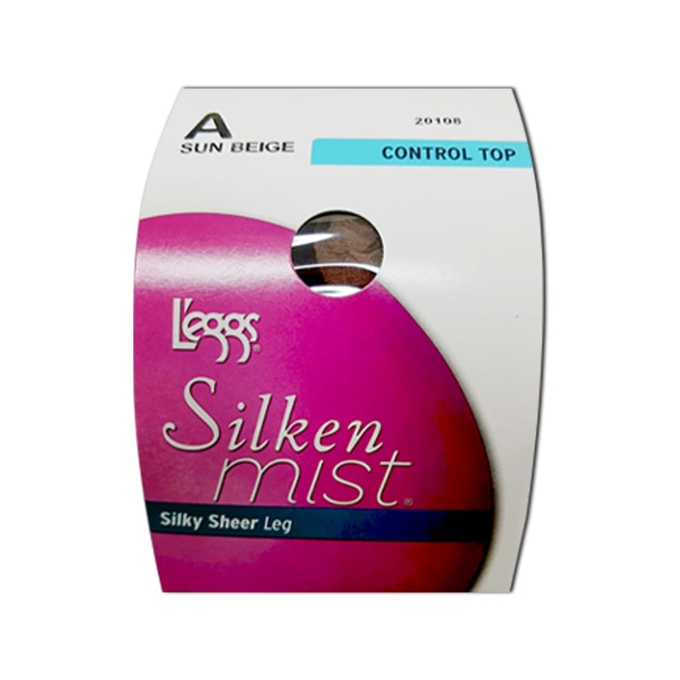 Pantimedias Leggs Silken Mist Control Top, Beige Sol, Talla S - (10 Pares) Foto 2 de 4