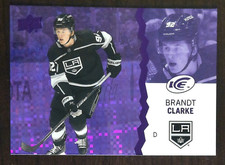 2023-24 Upper Deck Ice Purple Parallel Brandt Clark #41 LA Kings