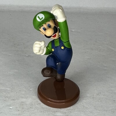 Super Mario Bros 2'' Luigi Jumping Choco Egg Mini Figure Gashapon Furuta