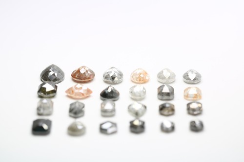 Natürlicher Salz und Pfeffer lose Diamant für Verlobungsringe | Unikat für Ring - Bild 6 von 8