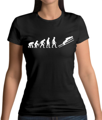 Evolution des Menschen Ski Jump Damen - Skifahren - Winter Sport - Skier -