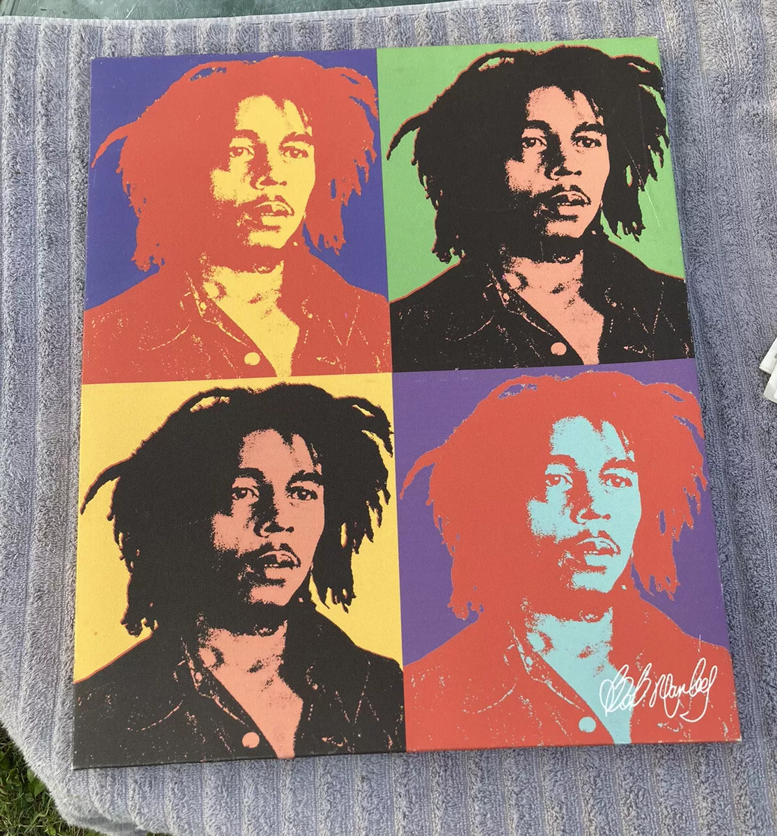 Bob Marley Framed Canvas Wall Art - Warhol Style Pop Art by Stephen  Chambers | eBay