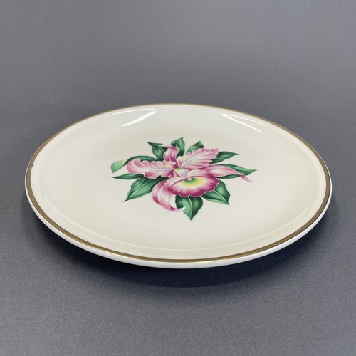 Paden City Modern Orchid Dinner Plate 9 3/8" 22K Gold Rim Multiple Available - Picture 5 of 10