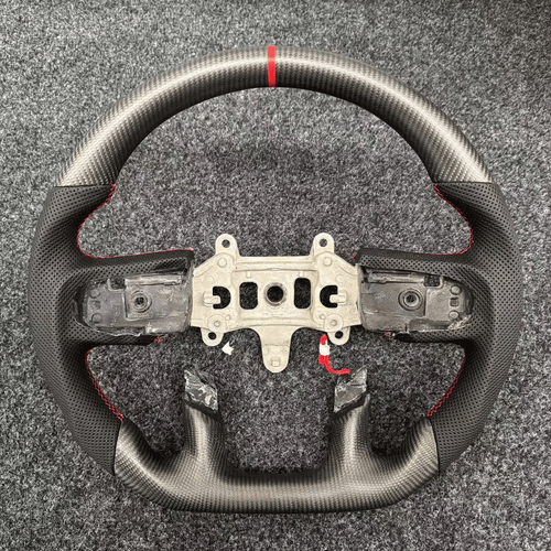 For Dodge Overlord Dragon Ram Matte Carbon Fiber Sport Modified Steering Wheel - Picture 7 of 7