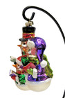 Christopher Radko Snowman Family Singing Carols Snow 5" Glass Christmas Ornament — photo 5