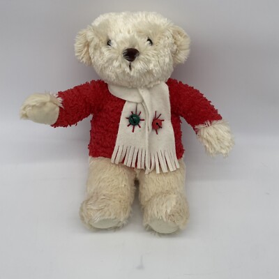 Hallmark Jingle Bells Teddy Bear Christmas Holiday 8'' Plush  Stuffed  Toy 31741