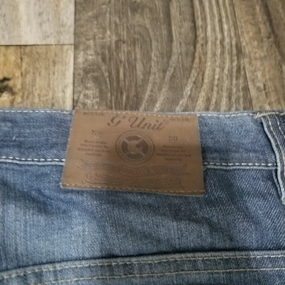 G-Unit Denim Baggy Y2k Embroidered Heavy Jeans Size 38 (Ripped Pocket) - Image 2 of 4