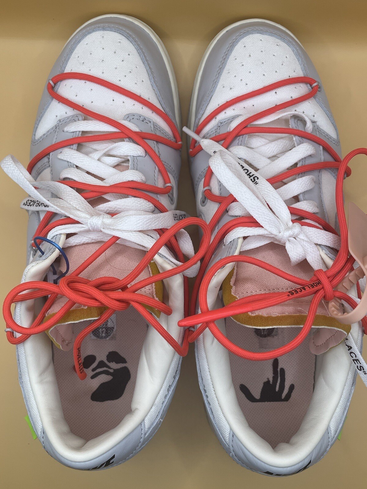 OFF WHITE X NIKE Taglia 12 Nike Off White x Dunk Low lotto 06 di 50