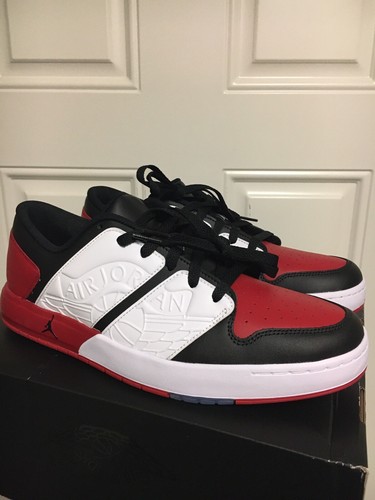 Nike Men's Jordan Nu Retro 1 Low DV5141-601 Varsity Red White Black Size 11 - Picture 2 of 11
