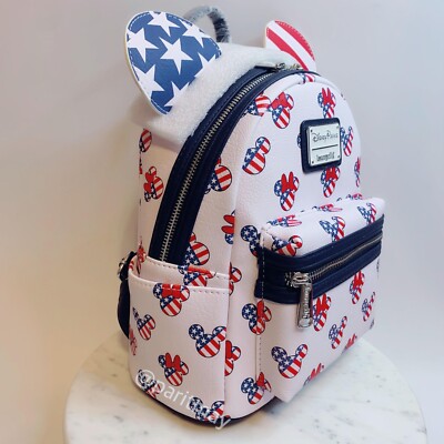 Disney Parks Loungefly Mickey and Minnie Mouse Americana  display picture 3