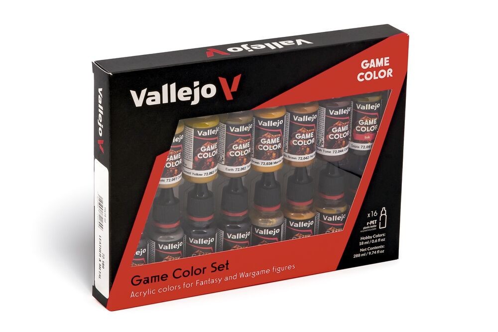 Set Peinture Cuir & Métal Vallejo Collection 72189 Premium pour Maquettiste