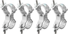 4 Pack 2" Swivel Lighting Truss Clamp,Double DJ Light Coupler Silver